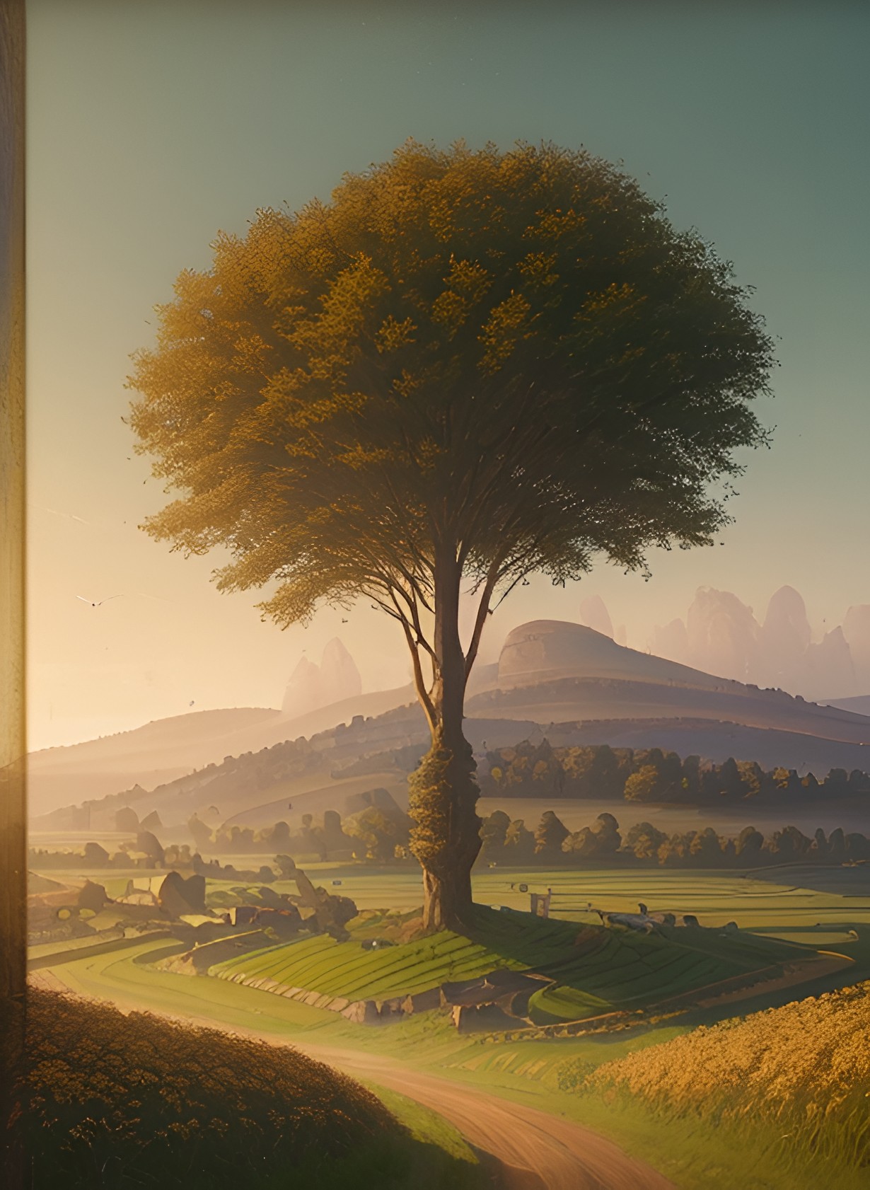 beautiful painting of the countryside with mills beautiful_painting_of_the_countryside_with_mills