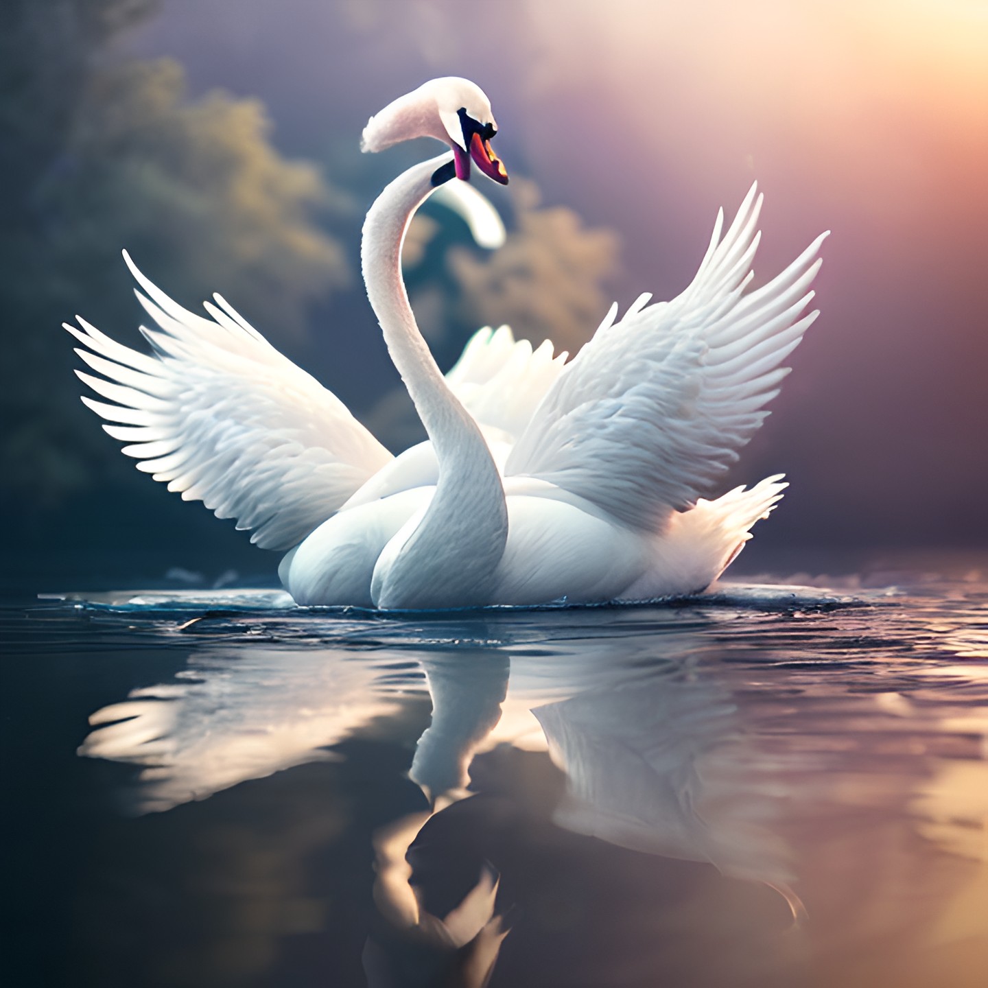 perfect shot of a swan, beautiful intricate details perfect_shot_of_a_swan,_beautiful_intricate_details