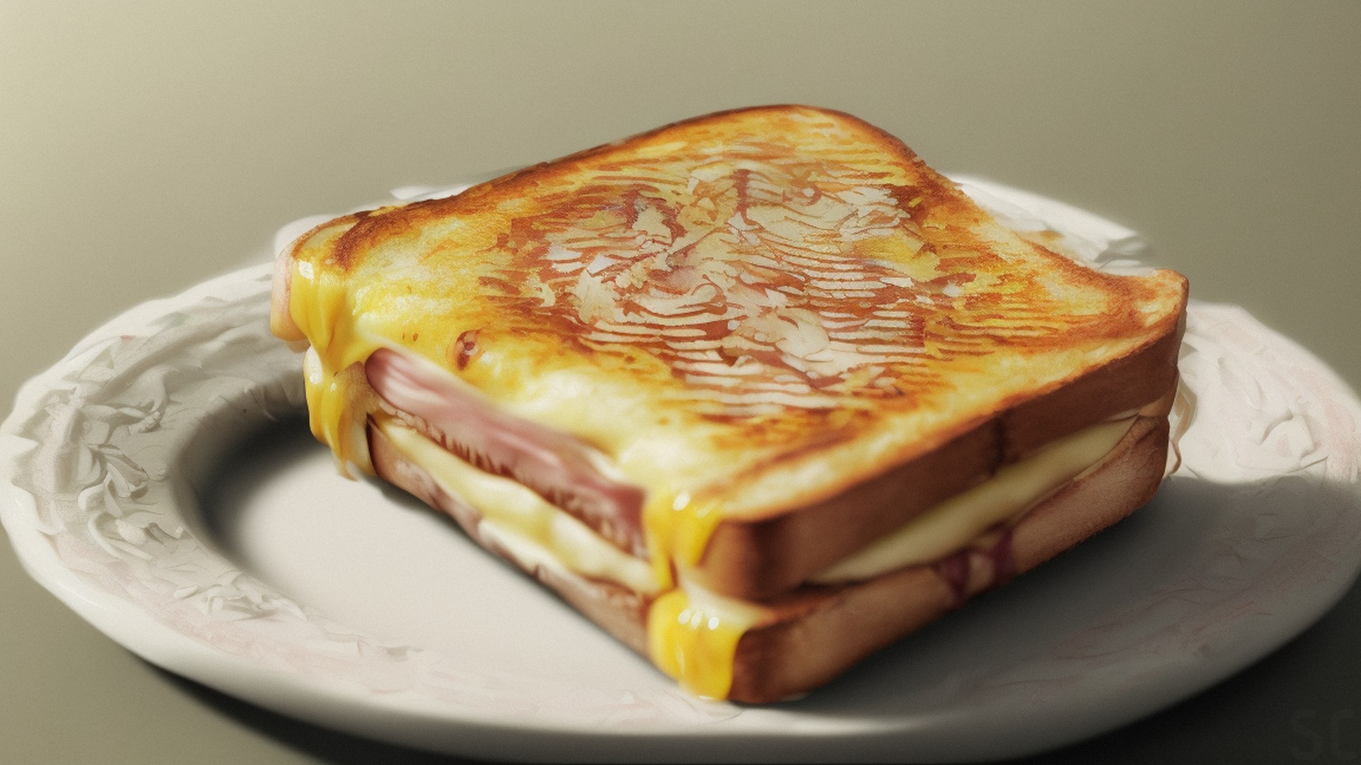 breathtaking painting of a croque monsieur, intricate details breathtaking_painting_of_a_croque_monsieur,_intricate_details