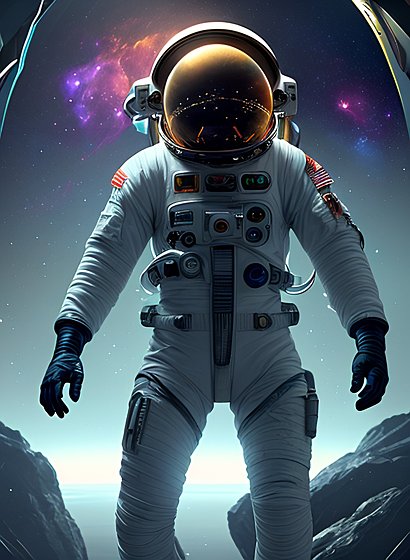 an astronaut lost in space
