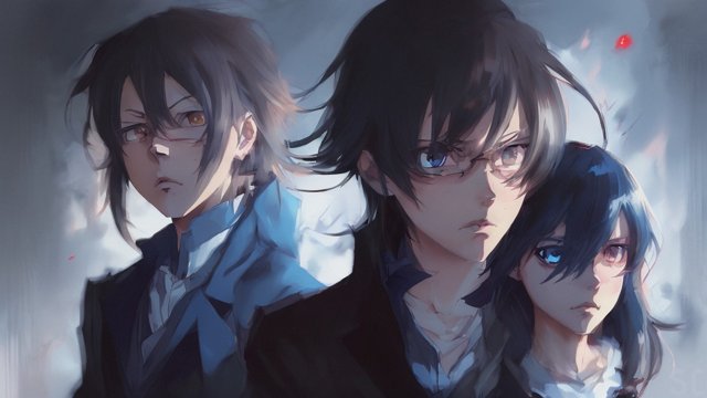 anime character detective conan, dark atmosphere anime painting, anime manga style, manga style, anime style