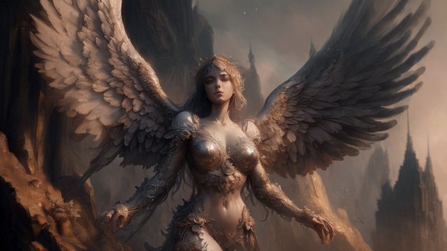 breathtaking detailed angelarium, intricate details