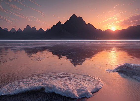 4k breathtaking sunrise, intricate realistic details